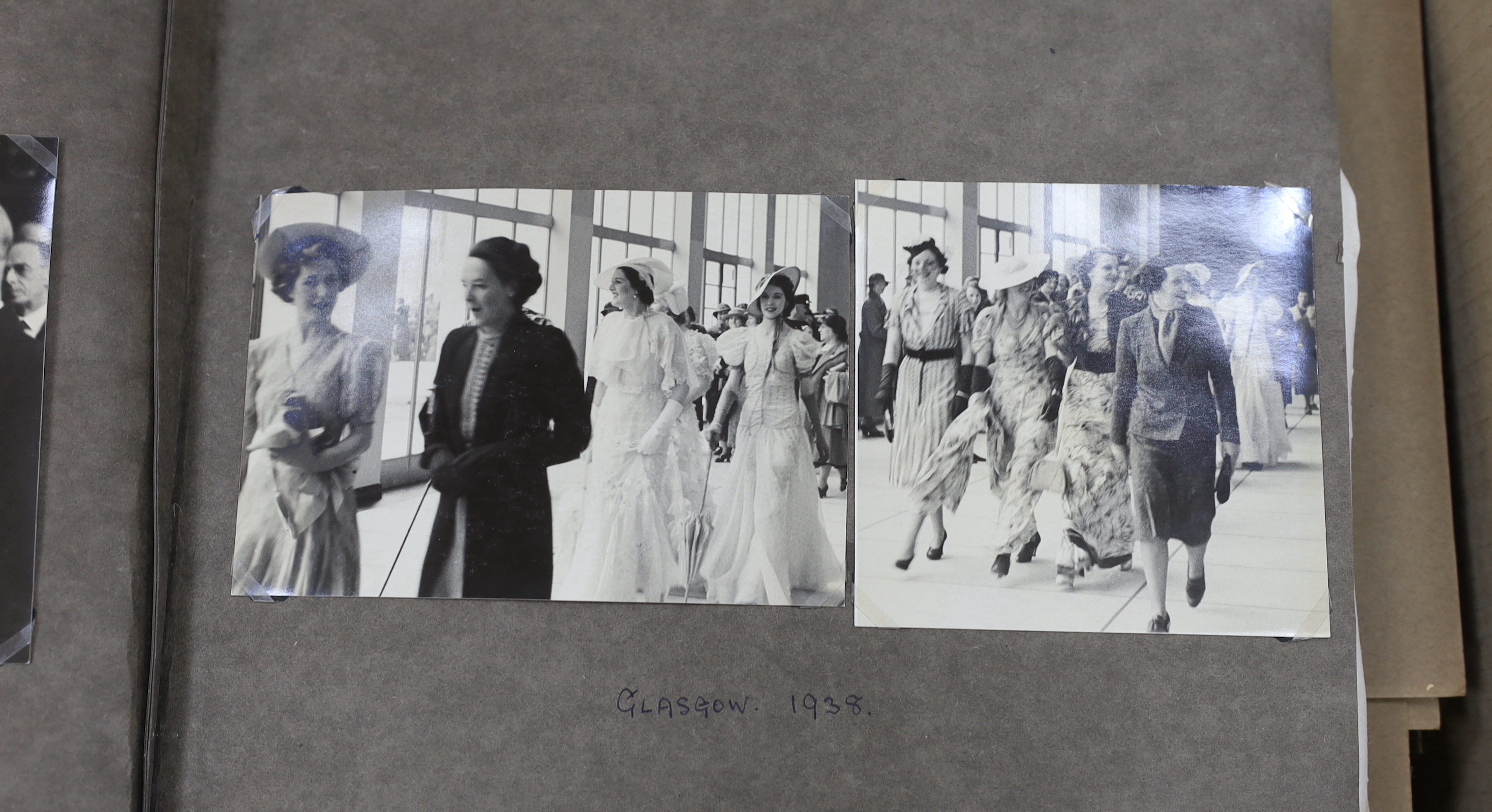 Four early 20th century photo albums and various loose photos
